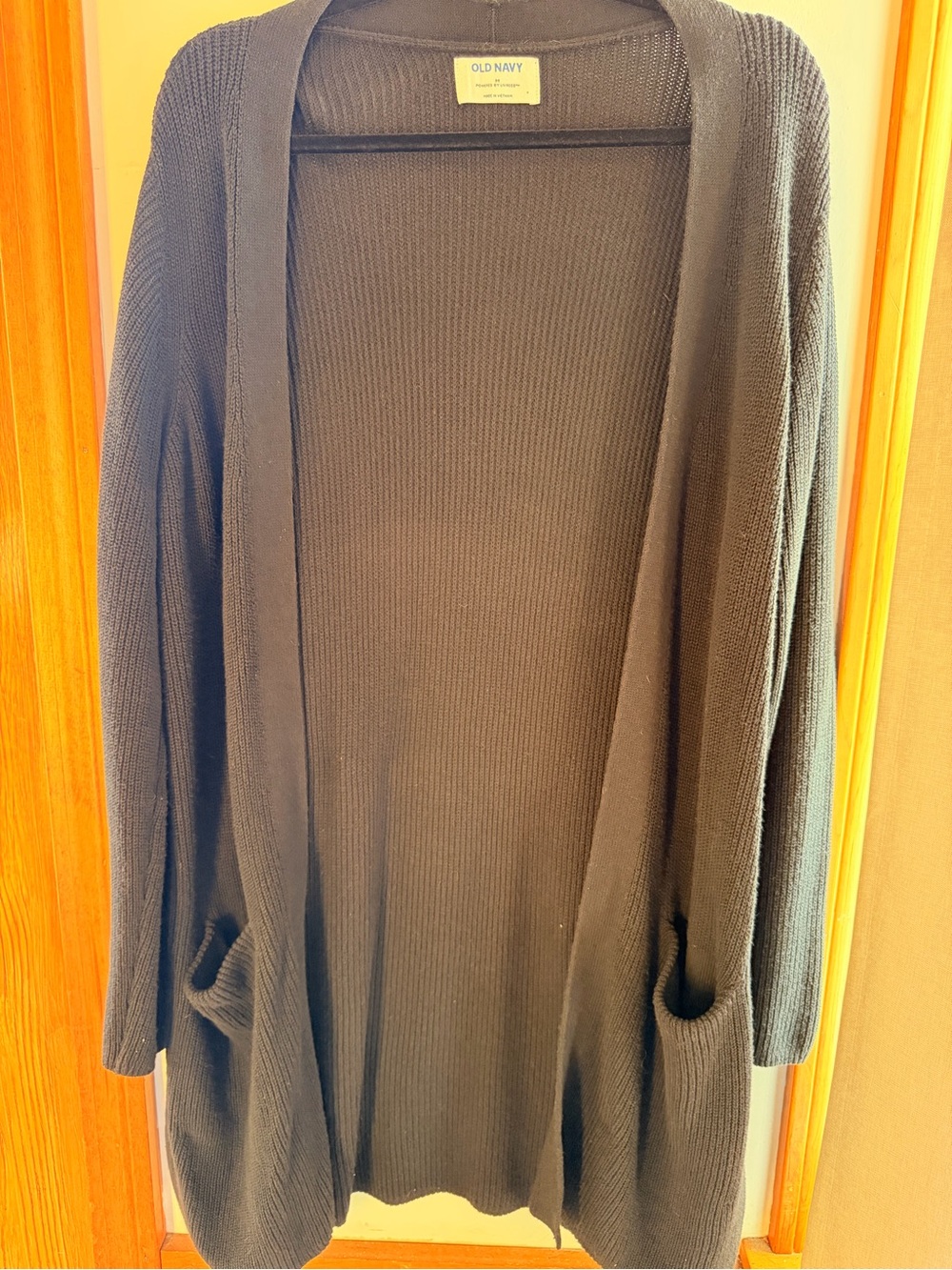 Old Navy Black Slouchy Cardigan Size Medium